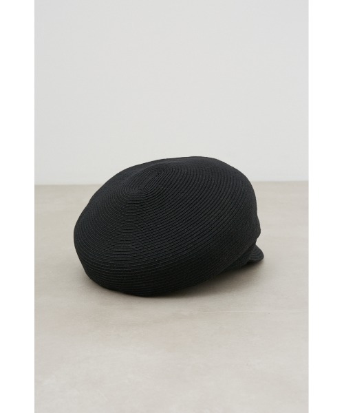 AZUL by moussy(アズールバイマウジー)の「METAL PARTS BLADE CASQUETTE/メタルパーツブレードキャスケット(キャップ・レディース・ブラック/ベージュ・FREE)」の6枚目の写真