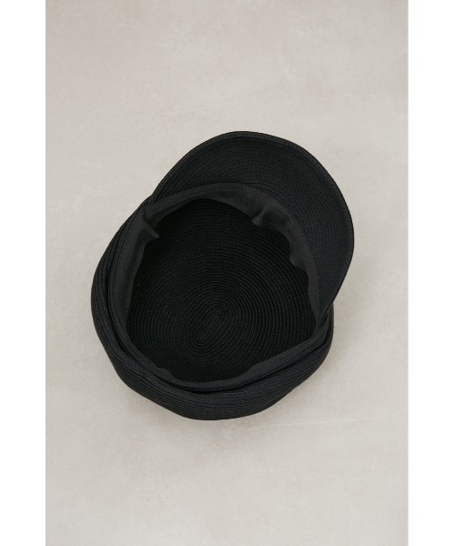 AZUL by moussy(アズールバイマウジー)の「METAL PARTS BLADE CASQUETTE/メタルパーツブレードキャスケット(キャップ・レディース・ブラック/ベージュ・FREE)」の8枚目の写真