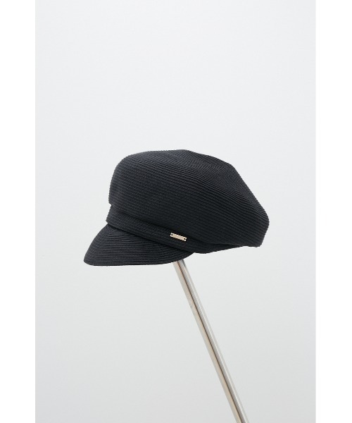 AZUL by moussy(アズールバイマウジー)の「METAL PARTS BLADE CASQUETTE/メタルパーツブレードキャスケット(キャップ・レディース・ブラック/ベージュ・FREE)」の20枚目の写真