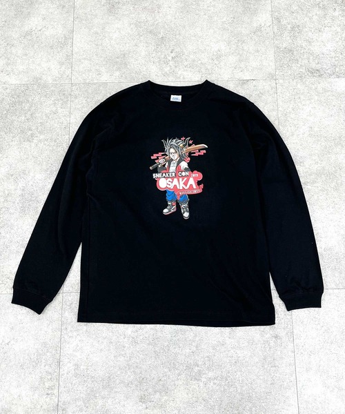 BULLISH(ブリッシュ)の「BULLISH ブリッシュ Sneaker Con 2019 大阪限定 プリント 長袖Tシャツ(Tシャツ/カットソー・メンズ・ブラック/ホワイト・L/M/XL/XXL/S)」の2枚目の写真