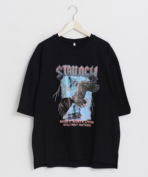 Revo.(レボ)の「ヴィンテージライク レトロプリント オーバーサイズTシャツ/バンドTシャツ(Tシャツ/カットソー・メンズ・グレー系その他4/チャコール/ホワイト系その他3/ブラック系その他2/ブラック系その他4/グレー系その他3/ホワイト/ホワイト系その他/グレー系その他/ホワイト系その他2/ホワイト系その他4/ブラック系その他3/グレー系その他2/ブラック/ブラック系その他・XL/M/S/L)」の8枚目の写真