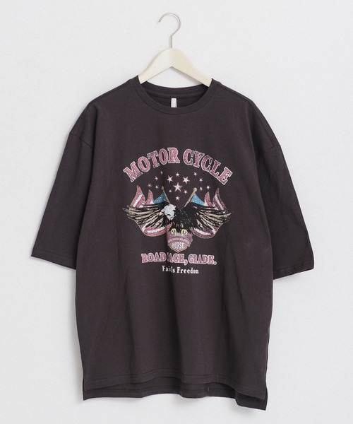 Revo.(レボ)の「ヴィンテージライク レトロプリント オーバーサイズTシャツ/バンドTシャツ(Tシャツ/カットソー・メンズ・グレー系その他4/チャコール/ホワイト系その他3/ブラック系その他2/ブラック系その他4/グレー系その他3/ホワイト/ホワイト系その他/グレー系その他/ホワイト系その他2/ホワイト系その他4/ブラック系その他3/グレー系その他2/ブラック/ブラック系その他・XL/M/S/L)」の15枚目の写真