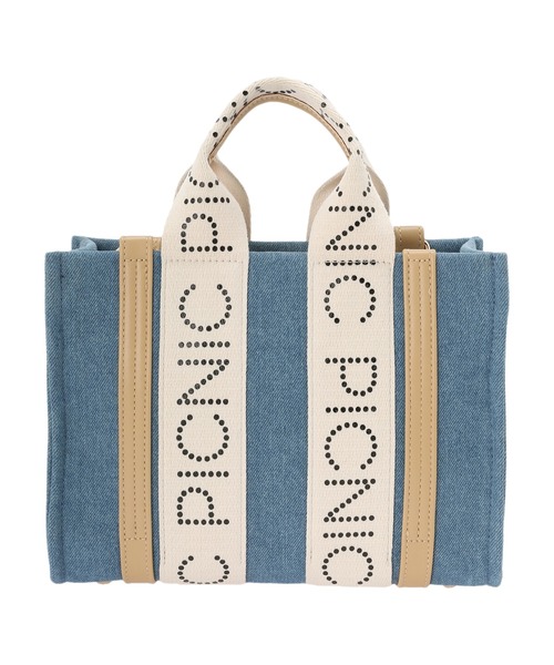 earth music&ecology（アースミュージックアンドエコロジー）の「ロゴテープミニトート（トートバッグ・レディース・ベージュ/ダークブルー/ライトブルー・FREE）」の9枚目の写真