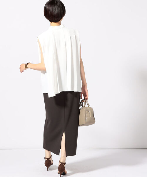 NOLLEY’S（ノーリーズ）の「ボウタイプリーツブラウス（シャツ/ブラウス・レディース・ブラック/ホワイト/ベージュ・38）」の17枚目の写真