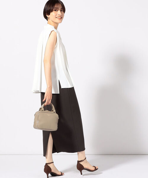 NOLLEY’S（ノーリーズ）の「ボウタイプリーツブラウス（シャツ/ブラウス・レディース・ブラック/ホワイト/ベージュ・38）」の16枚目の写真