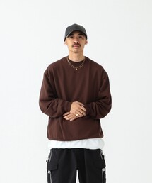BEAMS（ビームス）の「BEAMS / 16ゲージ テック クルーネック ニット（ニット/セーター・メンズ）」