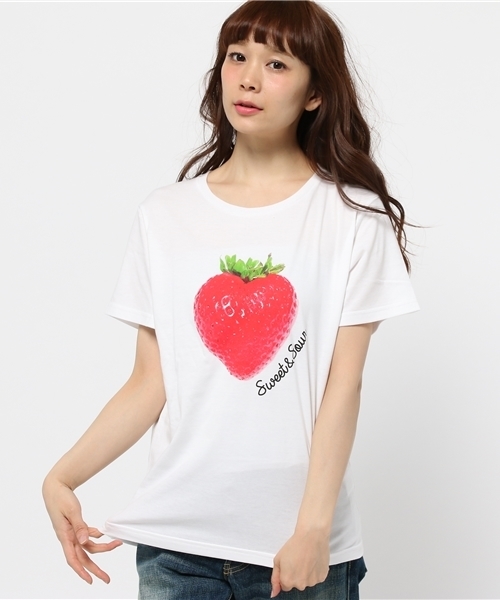 WEGO（ウィゴー）の「WEGO/フルーツＴシャツ（Tシャツ/カットソー・レディース・オフホワイト・FREE）」の10枚目の写真