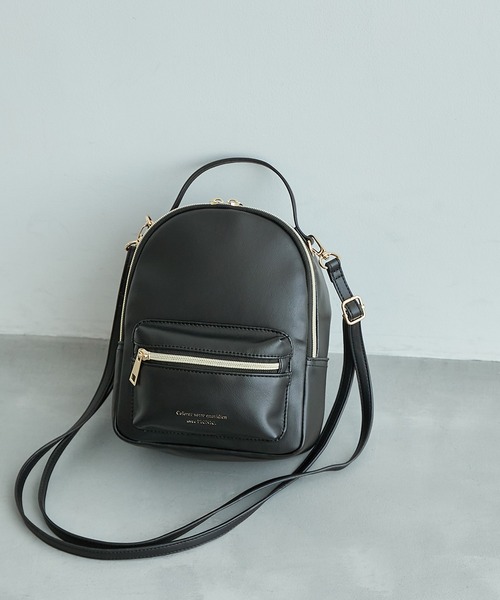 ROPE' PICNIC（ロペピクニック）の「ミニリュック＆ショルダーバッグ（バックパック/リュック・レディース・ブラック/キナリ・FREE）」の2枚目の写真