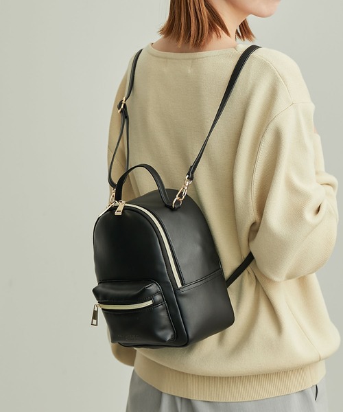 ROPE' PICNIC（ロペピクニック）の「ミニリュック＆ショルダーバッグ（バックパック/リュック・レディース・ブラック/キナリ・FREE）」の5枚目の写真