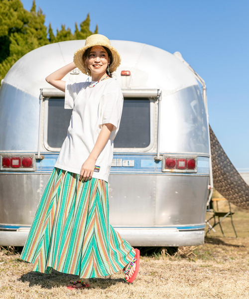 チャイハネ（チャイハネ）の「【チャイハネ】オリードロングスカート（スカート・レディース・ベージュ/ターコイズブルー/ブラック・FREE）」の16枚目の写真