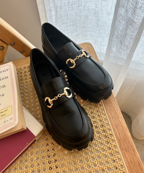 WEGO（ウィゴー）の「WEGO/チャンキーソールシューズ（ローファー