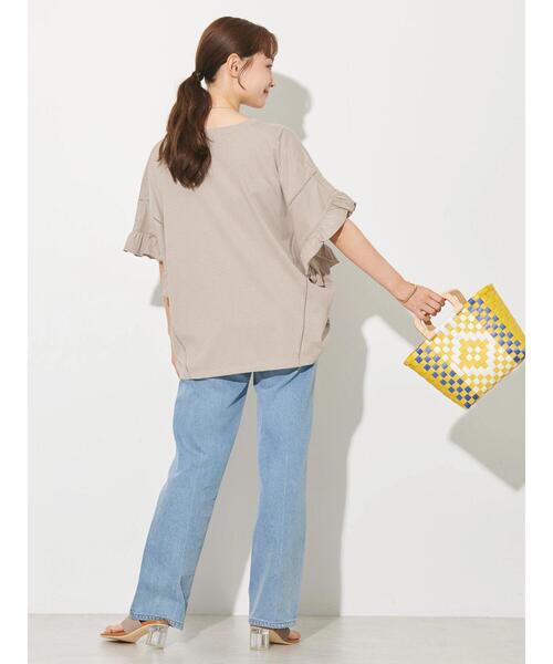 AMERICAN HOLIC（アメリカンホリック）の「ハシゴレースフリルカットプルオーバー（Tシャツ/カットソー・レディース・テラコッタ/グレイッシュベージュ/チャコールグレー・L/M）」の20枚目の写真