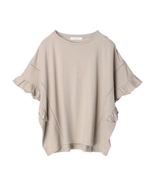 AMERICAN HOLIC（アメリカンホリック）の「ハシゴレースフリルカットプルオーバー（Tシャツ/カットソー・レディース・テラコッタ/グレイッシュベージュ/チャコールグレー・L/M）」の5枚目の写真