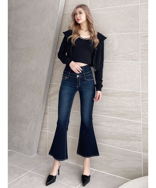 GYDA（ジェイダ）の「BASICショートパーカー（パーカー・レディース・ブラック/グレー/オフホワイト・FREE）」の10枚目の写真