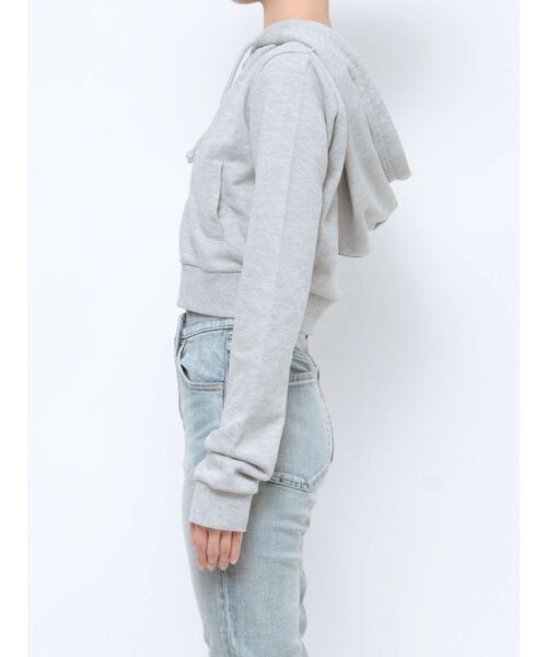 GYDA（ジェイダ）の「BASICショートパーカー（パーカー・レディース・ブラック/グレー/オフホワイト・FREE）」の22枚目の写真