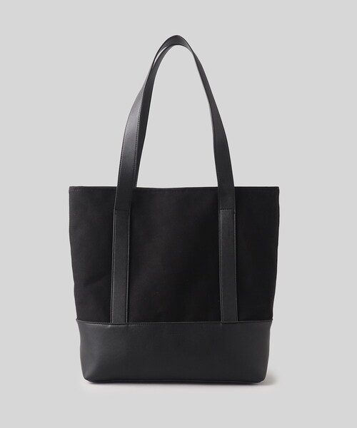 THE SHOP TK （ザ ショップ ティーケー ）の「◆【BOUO／防汚】キャンバストートバッグ（トートバッグ・メンズ・ダークブラウン/ブラック/オフホワイト・00）」の2枚目の写真