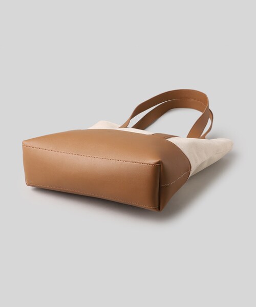 THE SHOP TK （ザ ショップ ティーケー ）の「◆【BOUO／防汚】キャンバストートバッグ（トートバッグ・メンズ・ダークブラウン/ブラック/オフホワイト・00）」の10枚目の写真