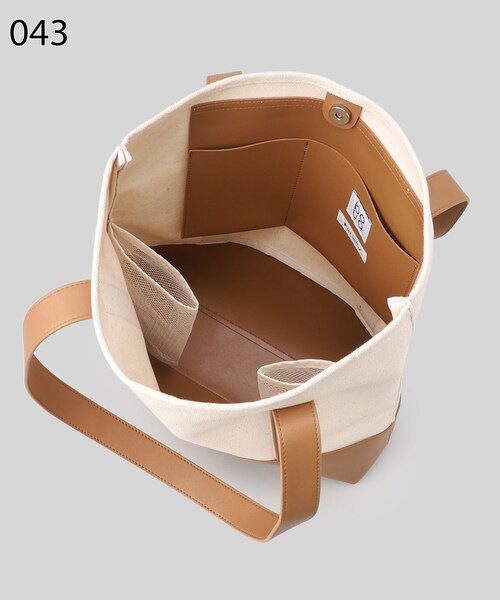 THE SHOP TK （ザ ショップ ティーケー ）の「◆【BOUO／防汚】キャンバストートバッグ（トートバッグ・メンズ・ダークブラウン/ブラック/オフホワイト・00）」の13枚目の写真