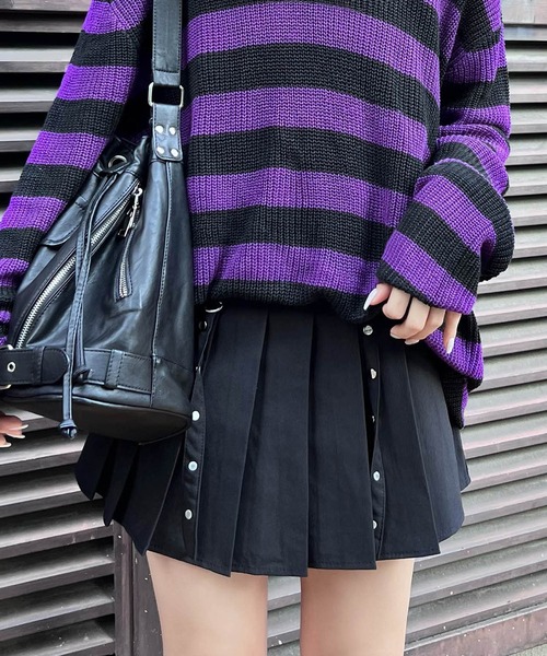 Figments(フィグメンツ)の「デザインプリーツミニスカート(スカート・レディース・ブラック/グレー・SMALL/MEDIUM)」の16枚目の写真