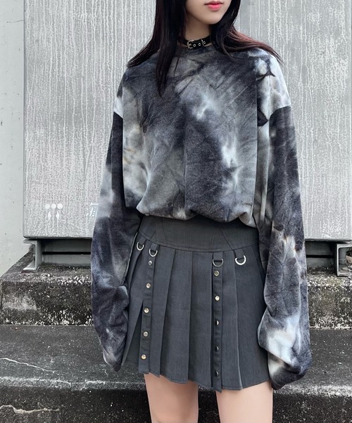 Figments(フィグメンツ)の「デザインプリーツミニスカート(スカート・レディース・ブラック/グレー・SMALL/MEDIUM)」の17枚目の写真