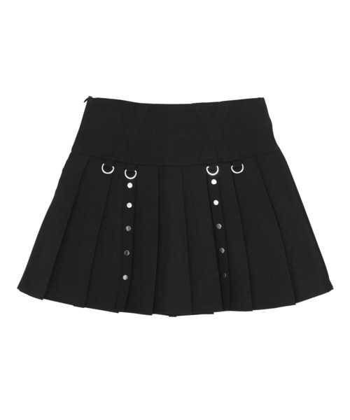 Figments(フィグメンツ)の「デザインプリーツミニスカート(スカート・レディース・ブラック/グレー・SMALL/MEDIUM)」の9枚目の写真