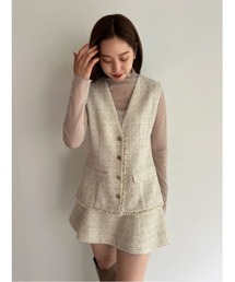 SNIDEL | バリエツイードジレ(ベスト)