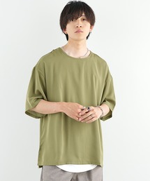 MinoriTY | 【MinoriTY】さらさら夏素材とろみシャイニーTシャツ ビッグTシャツ オーバーサイズ ルーズシルエット カットソー メンズ 夏服(Tシャツ/カットソー)