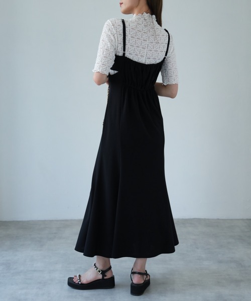 ★新品タグ付き★ドリードール　カットアウトケープキャミワンピースセットドレス tocco closet（トッコ クローゼット）の「【ZOZO限定】カット