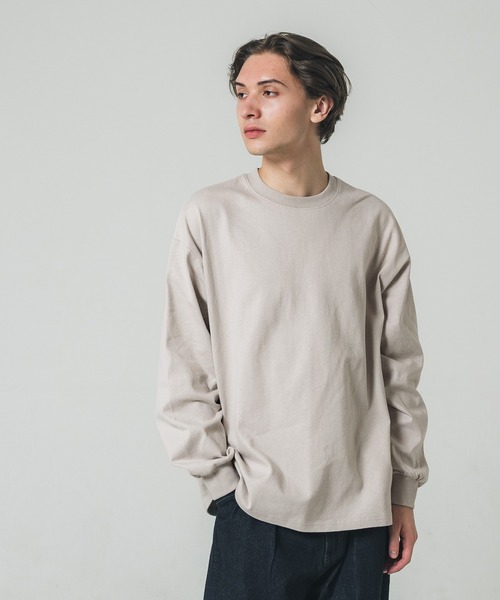 coca（coca）（コカ）の「【WEB限定セール】メンズヘビーウェイトオーバーロンT（Tシャツ/カットソー・メンズ・ホワイト/グレー/ブラック/ブルー/グレイッシュベージュ/ピンク・M/XL/L）」の4枚目の写真