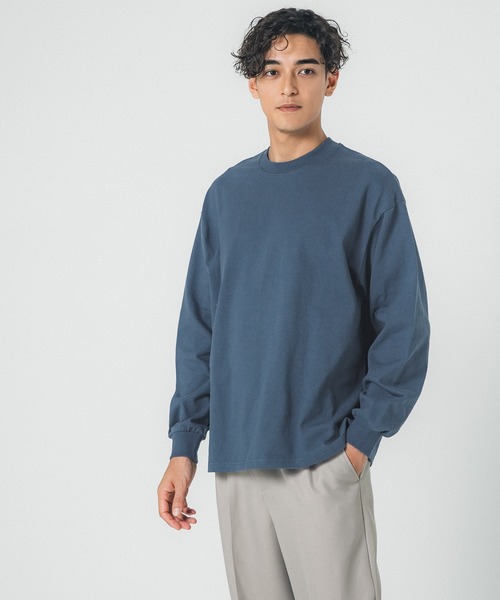 coca（coca）（コカ）の「【WEB限定セール】メンズヘビーウェイトオーバーロンT（Tシャツ/カットソー・メンズ・ホワイト/グレー/ブラック/ブルー/グレイッシュベージュ/ピンク・M/XL/L）」の5枚目の写真