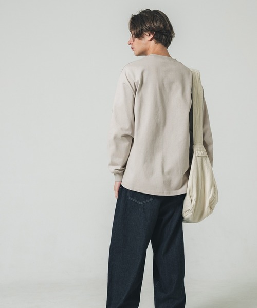 coca（coca）（コカ）の「【WEB限定セール】メンズヘビーウェイトオーバーロンT（Tシャツ/カットソー・メンズ・ホワイト/グレー/ブラック/ブルー/グレイッシュベージュ/ピンク・M/XL/L）」の9枚目の写真