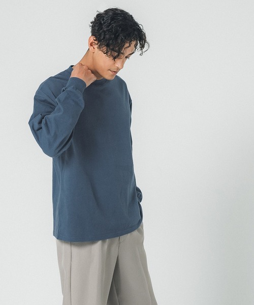 coca（coca）（コカ）の「【WEB限定セール】メンズヘビーウェイトオーバーロンT（Tシャツ/カットソー・メンズ・ホワイト/グレー/ブラック/ブルー/グレイッシュベージュ/ピンク・M/XL/L）」の14枚目の写真