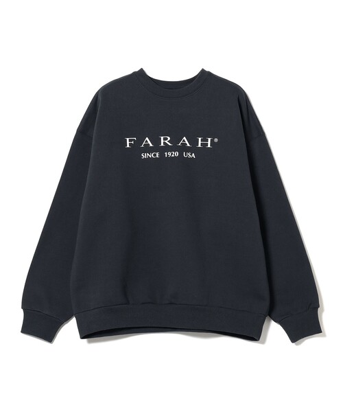 FARAH（ファーラー）の「FARAH / Logo Printed sweatshirts（スウェット・メンズ・ネイビー/シルバー・LARGE/X-LARGE/MEDIUM）」の3枚目の写真