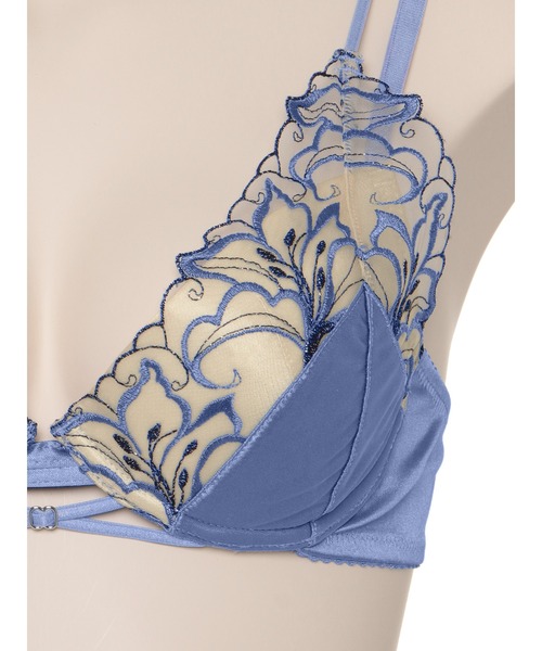 RAVIJOUR リリー サテン ブラジャー ショーツ セット 下着