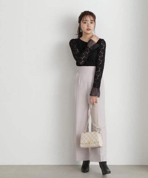 PROPORTION BODY DRESSING（プロポーションボディドレッシング）の「レースカットソー / 1213260803（Tシャツ/カットソー・レディース・ブラック/ホワイト系その他・FREE）」の6枚目の写真