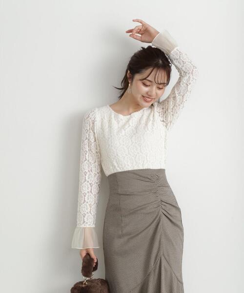 PROPORTION BODY DRESSING（プロポーションボディドレッシング）の「レースカットソー / 1213260803（Tシャツ/カットソー・レディース・ブラック/ホワイト系その他・FREE）」の10枚目の写真