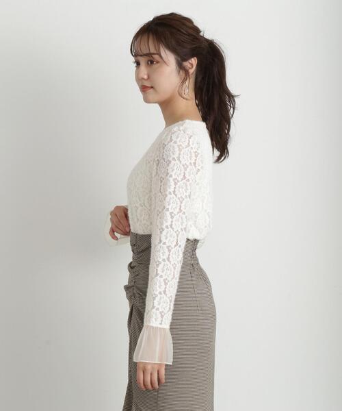 PROPORTION BODY DRESSING（プロポーションボディドレッシング）の「レースカットソー / 1213260803（Tシャツ/カットソー・レディース・ブラック/ホワイト系その他・FREE）」の12枚目の写真