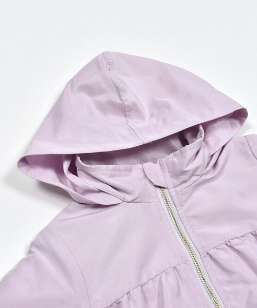 SLAP SLIP（スラップスリップ）の「ティアード切替フード収納付きジャケット(80~130cm)（ブルゾン・キッズ・パープル/ピンク系その他・90cm/130cm/120cm/100cm/110cm/80ｃｍ）」の8枚目の写真