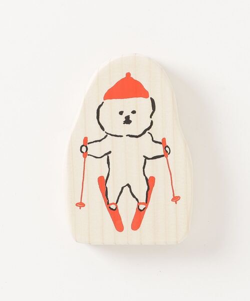 MAMBO(マンボ)の「MAMBO 木のオブジェ/SKI(その他雑貨・レディース・ホワイト・ONE SIZE)」の1枚目の写真