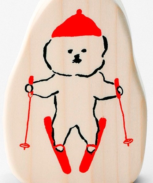 MAMBO(マンボ)の「MAMBO 木のオブジェ/SKI(その他雑貨・レディース・ホワイト・ONE SIZE)」の3枚目の写真