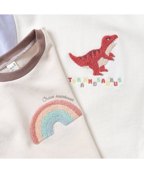 apres les cours（アプレレクール）の「バラエティモチーフTシャツ（Tシャツ/カットソー・キッズ・ブラウン/レインボー/ベージュ/ラベンダー・110/130/90/120/80/100）」の9枚目の写真