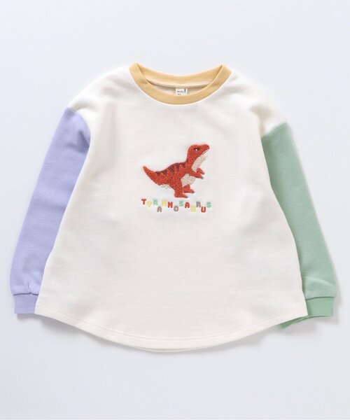 apres les cours（アプレレクール）の「バラエティモチーフTシャツ（Tシャツ/カットソー・キッズ・ブラウン/レインボー/ベージュ/ラベンダー・110/130/90/120/80/100）」の19枚目の写真