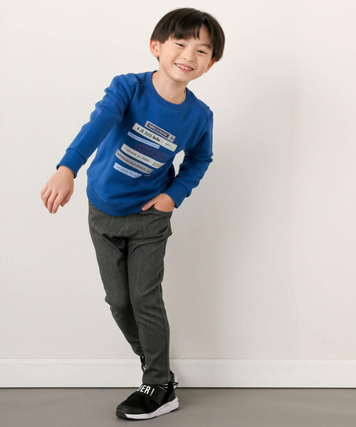 BeBe（ベベ）の「ツイルニットバックロゴプリントパンツ(90～150cm)（その他パンツ・キッズ・ブラック・150cm/110cm/120cm/140cm/130cm/90cm/100cm）」の3枚目の写真