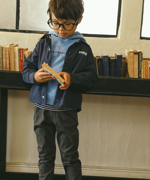 BeBe（ベベ）の「ツイルニットバックロゴプリントパンツ(90～150cm)（その他パンツ・キッズ・ブラック・150cm/110cm/120cm/140cm/130cm/90cm/100cm）」の5枚目の写真