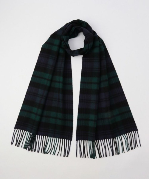 Johnstons of Elgin（ジョンストンズオブエルガン）の「【Johnstons of Elgin / ジョンストンズ オブ エルガン】中判タータンチェック/カシミヤプレーンストール（ストール/ショール・レディース・ホワイト系その他/ベージュ/グリーン系その他/ブルー系その他/グレー/ダークブラウン/ダークグレー/グリーン/ブラウン系その他/ブラック系その他/グレー系その他/ホワイト系その他2/グリーン系その他2/グレー系その他3/ダークネイビー/レッド系その他/オレンジ系/グレー系その他2/ブラック/ブラック×グリーン/ブルー系その他2/チャコールグレー/ブラウン系その他2・00）」の6枚目の写真