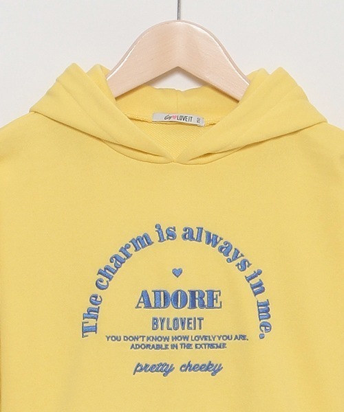 by LOVEiT(バイラビット)の「袖ドロストレイヤード風プルオーバー(パーカー・キッズ・ラベンダー/ネイビー/イエロー・120cm/130cm/140cm/150cm/160cm)」の14枚目の写真