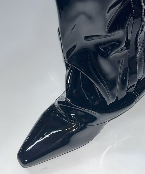 Chick(チック)の「Wrap loose boots / ラップルーズブーツ(ブーツ・レディース・ブラック・24.5/23.5/24)」の10枚目の写真
