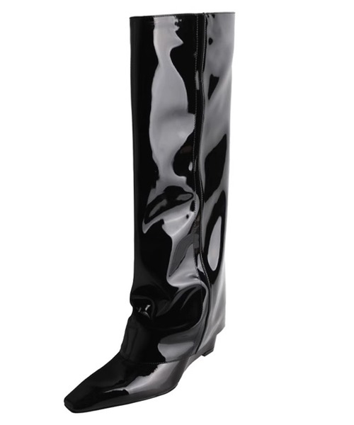 Chick(チック)の「Wrap loose boots / ラップルーズブーツ(ブーツ・レディース・ブラック・24.5/23.5/24)」の11枚目の写真