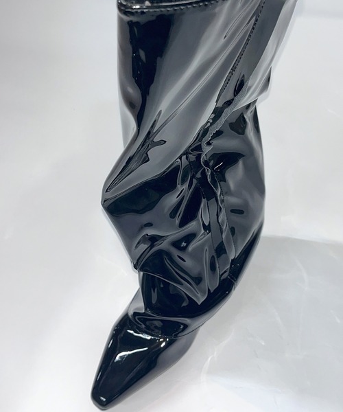 Chick(チック)の「Wrap loose boots / ラップルーズブーツ(ブーツ・レディース・ブラック・24.5/23.5/24)」の8枚目の写真