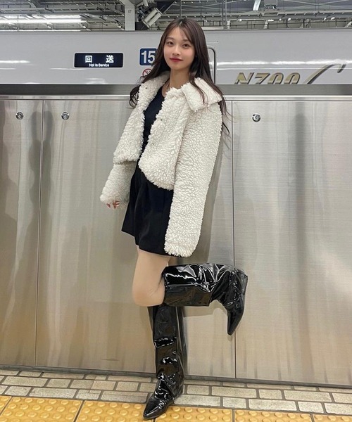 Chick(チック)の「Wrap loose boots / ラップルーズブーツ(ブーツ・レディース・ブラック・24.5/23.5/24)」の13枚目の写真